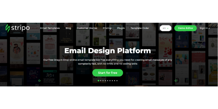 بهترین نرم افزار بازاریابی ایمیلی برای طراحی ایمیل - Stripo
